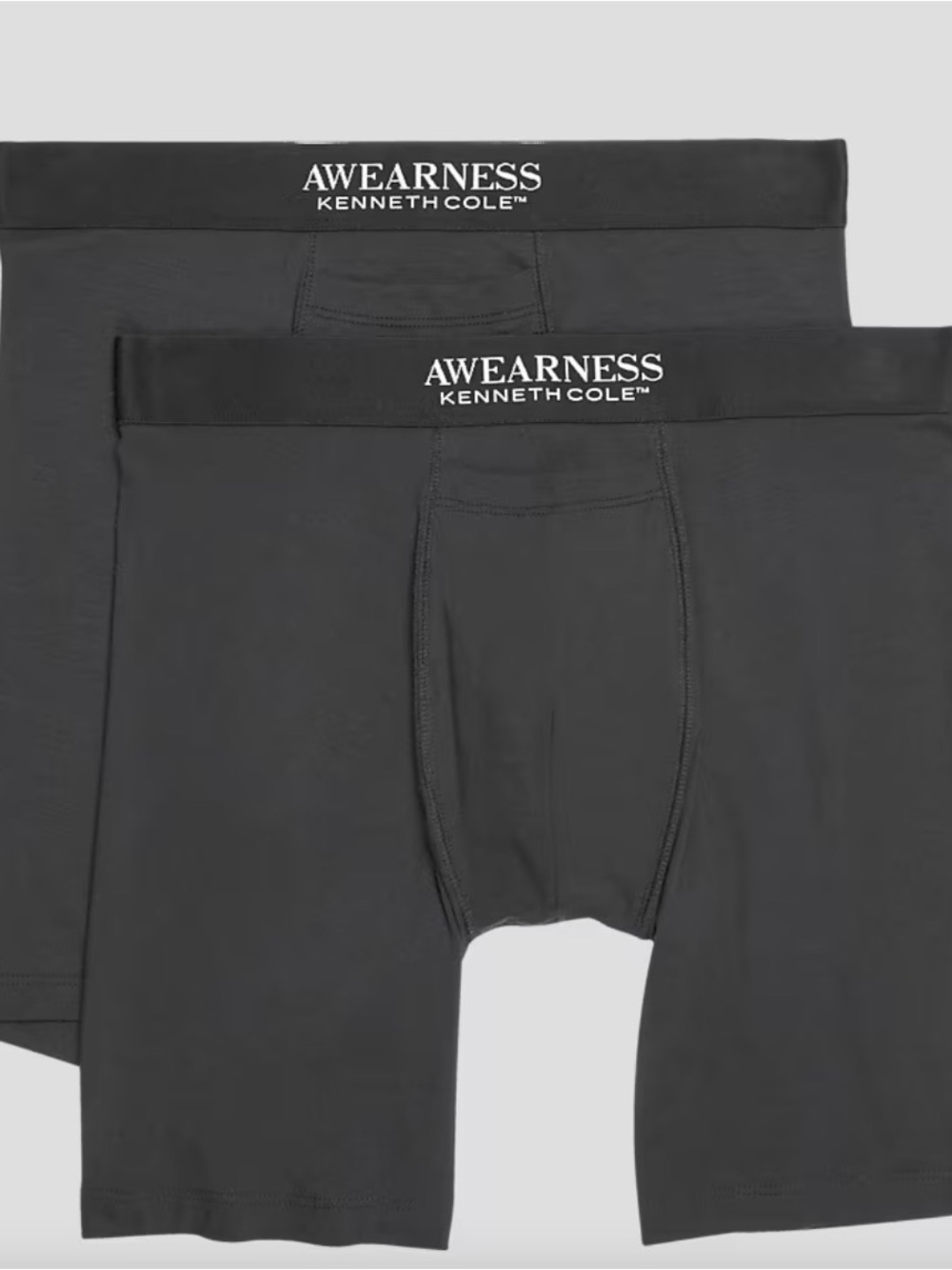 ⭐️ NWT Awearness Men's Black Boxer Briefs - 2 Pack